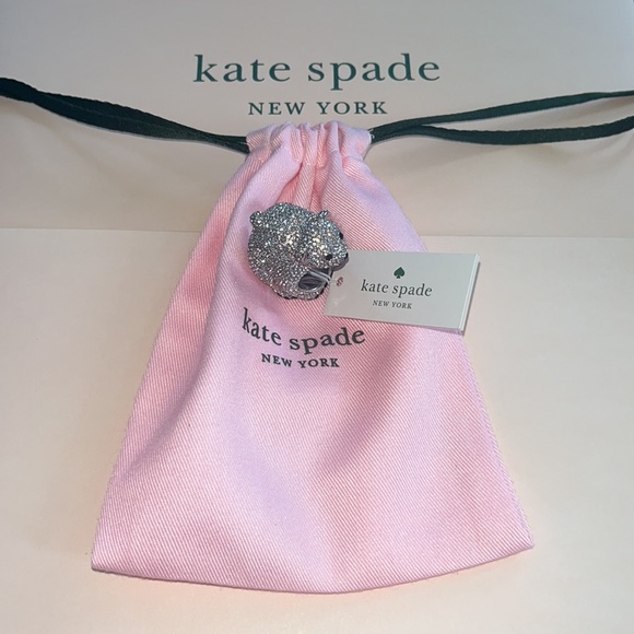 ♠️kate spade Polar Bear Arctic Friends Ring, Silver NWT